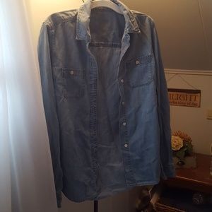 Denim button down shirt